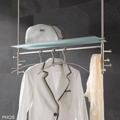 Porte-manteau mural - T5D - PHOS Design GmbH - de plafond / contemporain / en verre