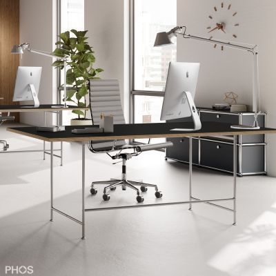 Bureau sur pied - KATI-S1-200x90-L4178 - PHOS Design GmbH - pour 2 personnes / de 2 à 4 personnes / multiplace
