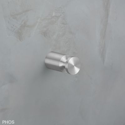 Patère contemporaine - HN16-30-B - PHOS Design GmbH - en acier inoxydable brossé / en acier inoxydable poli / individuelle