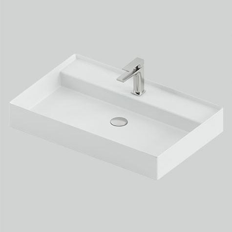Vasque à poser - SCALINO  - ART CERAM - en céramique / brillante / finition mat