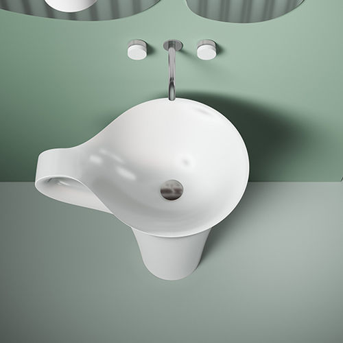 Vasque sur pied - CUP  - ART CERAM - en céramique / brillante / finition mat