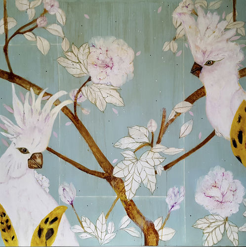 Tableau décoratif huile - SWEET TROPICAL - ICI ET LA - mixte / floral / pour hôtel