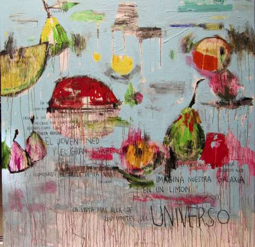 Tableau décoratif acrylique - UNIVERSO - ICI ET LA - abstrait / pour hôtel / pour bureau