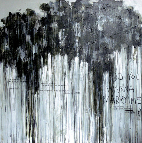 Tableau décoratif acrylique - DO YOU WANNA MARRY ME? - ICI ET LA - abstrait / pour hôtel