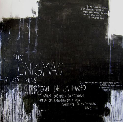 Tableau décoratif acrylique - TUS ENIGMAS - ICI ET LA - abstrait