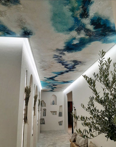 Tableau décoratif acrylique - MEDITERRANEAN VIBES - ICI ET LA - sur toile / abstrait / contemporain