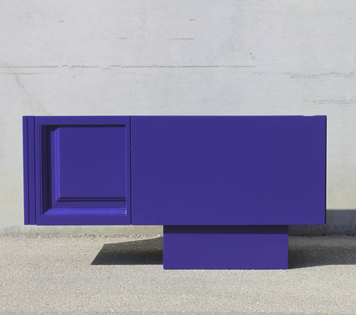 Meuble TV contemporain - Ultra Violet DOOR 03 - ICI ET LA - lowboard / sur mesure / avec tiroirs