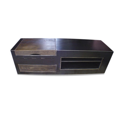 Buffet de style industriel - BLACK MUEBLE  - ICI ET LA - en chêne / en fer / en tôle d'acier