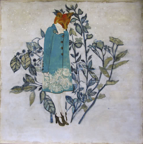 Tableau décoratif huile - DUNST FOX - ICI ET LA - mixte