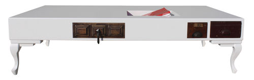 Table basse design original - #42  - ICI ET LA - en bois / en bois laqué / rectangulaire
