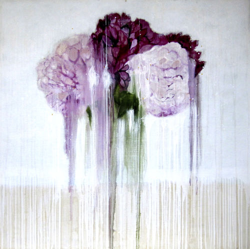 Tableau décoratif huile - PINK PEONIES - ICI ET LA - mixte / floral / pour hôtel