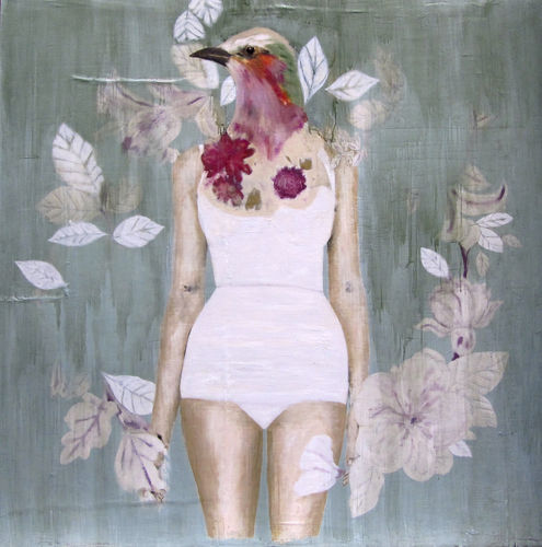 Tableau décoratif huile - SOFÍA - ICI ET LA - mixte / figuratif / pour hôtel