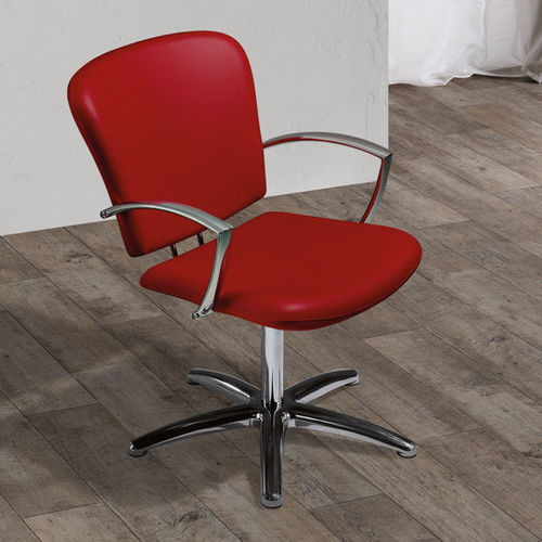 Fauteuil de coiffure contemporain - JAZZ+ - Salon Ambience - en simili cuir / en métal chromé / en aluminium