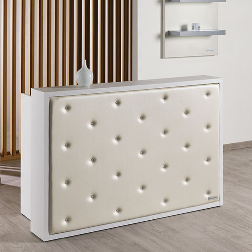 Banque d'accueil stratifiée - MILLENNIUM - Salon Ambience - en cuir / en Plexiglas® / lumineuse
