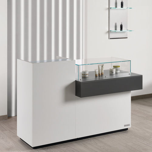 Banque d'accueil stratifiée - DISCOVERY - Salon Ambience - en verre / en mélaminé / pour salon de coiffure