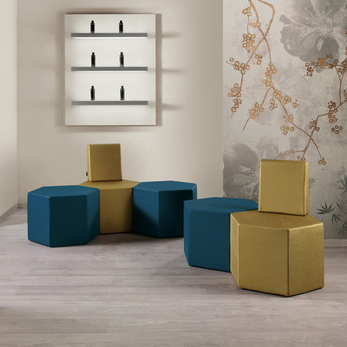 Pouf contemporain - HEX - Salon Ambience - en métal / en mousse de polyuréthane / modulable