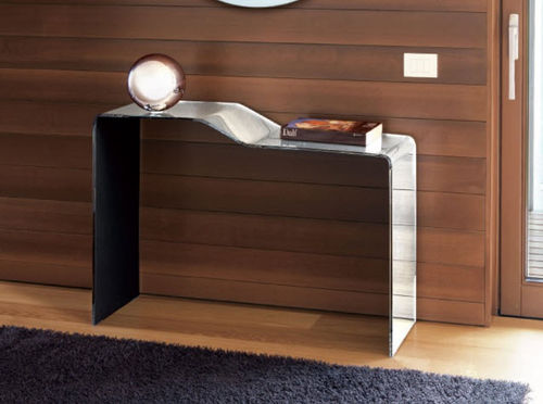 Console contemporaine - XENO : CON001 - unico italia - en verre / rectangulaire / résidentielle