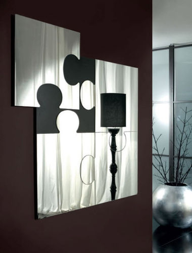 Miroir mural - PUZZLE : SPE008 - unico italia - contemporain / carré / horizontal