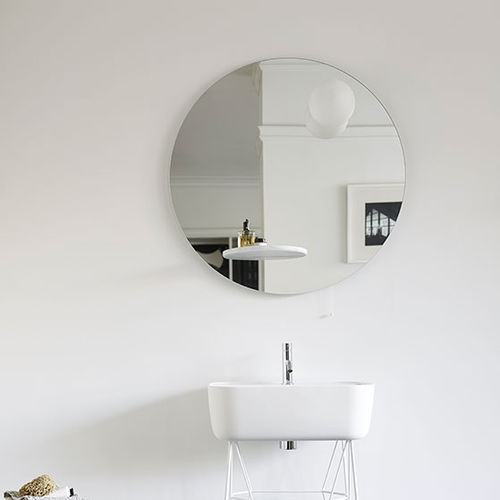 Miroir de salle de bain mural - FLOAT - ex.t - contemporain / rond / en métal