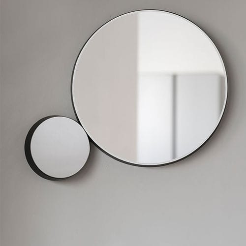 Miroir de salle de bain mural - GRAVITY  - ex.t - contemporain / rond / ovale
