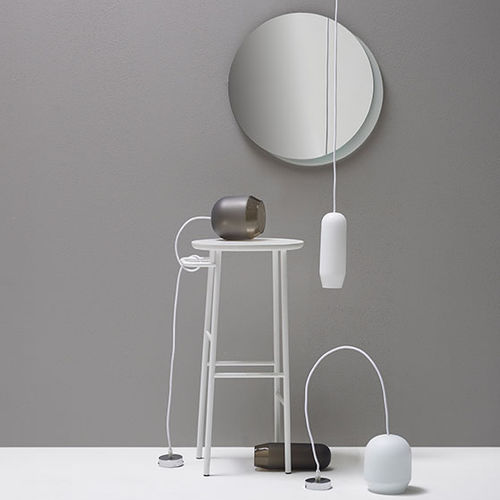 Tabouret contemporain - HANG TALL - ex.t - en frêne / avec piètement en bois / avec repose-pieds