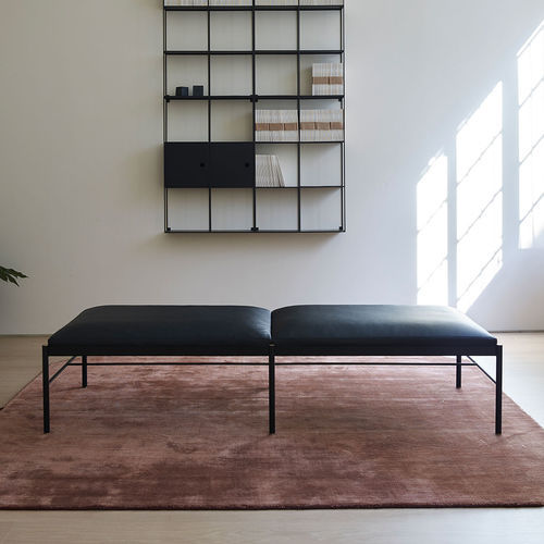 Banc contemporain - Rest  - ex.t - en cuir / en laiton / sans dossier