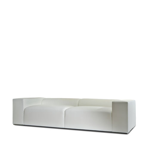 Canapé moderne - BRESCIA - Divani Santambrogio - en cuir / avec accoudoirs / sur mesure