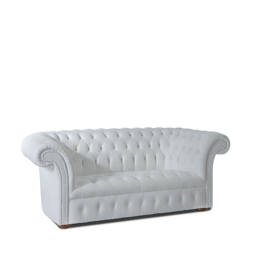 Canapé chesterfield - OLD CHESTER - Divani Santambrogio - en cuir / 3 places