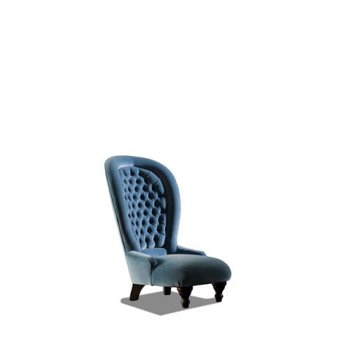 Fauteuil classique - POLTRONA DESIGN CLASSICA - Divani Santambrogio - en velours / avec dossier haut