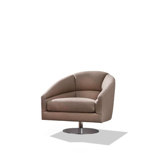 Fauteuil moderne - CINEMA - Divani Santambrogio - en textile / pivotant