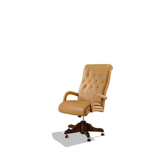 Fauteuil de direction classique - LISBONA - Divani Santambrogio - en cuir / à dossier inclinable / professionnel