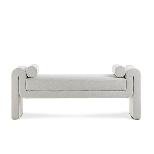 Lit de jour moderne - NEON - Divani Santambrogio - en tissu / en cuir / en métal