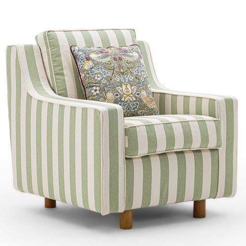 Fauteuil contemporain - BRISTOL - Divani Santambrogio - en cuir / en mousse de polyuréthane / en tissu