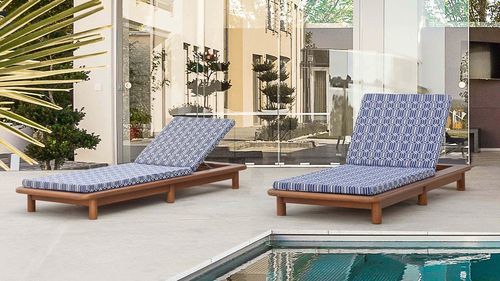 Bain de soleil contemporain - Wayne - Divani Santambrogio - en tissu / en tissu déperlant / en velours