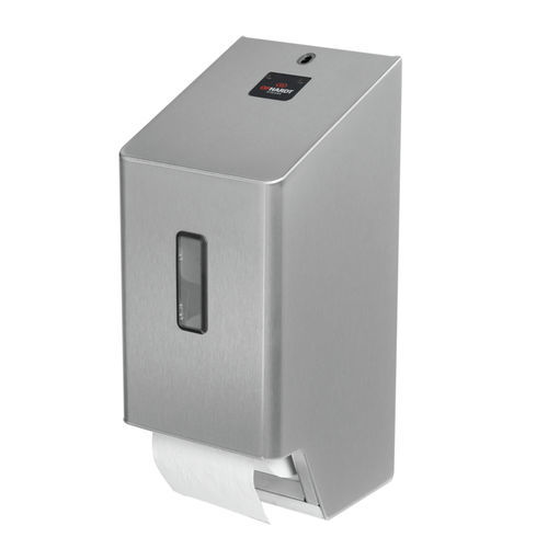 Distributeur de papier toilette mural - TTU 2 E ST - OPHARDT Hygiene-Technik GmbH - en acier inoxydable / pour 2 rouleaux / professionnel