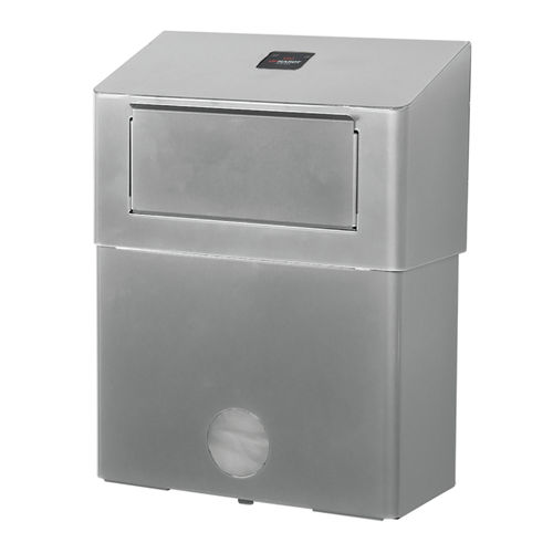 Poubelle hygiénique - HWU 6 E ST - OPHARDT Hygiene-Technik GmbH - murale / en inox / avec distributeur de sacs