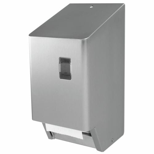 Distributeur de papier toilette mural - TRU 2-2 E ST - OPHARDT Hygiene-Technik GmbH - en acier inoxydable / pour 2 rouleaux / professionnel