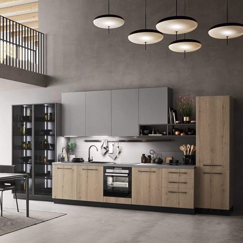 Cuisine contemporaine - Sky - Ar-Tre - en mélaminé / avec îlot / de taille moyenne