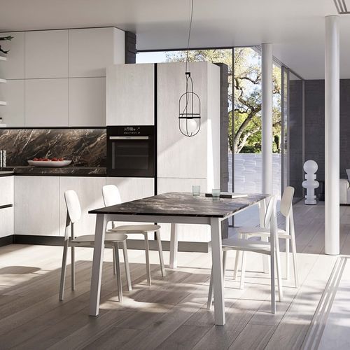 Table à manger contemporaine - Ar-Tre - plaquée bois / en MDF stratifié / en mélaminé