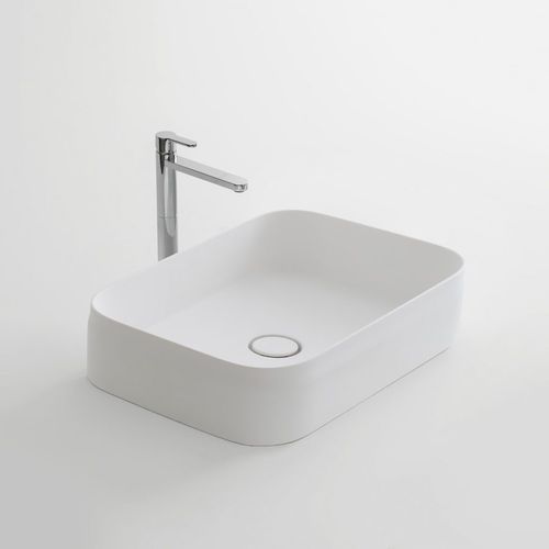 Vasque à poser - BELT 55 - ARBI - en Teknoform® / rectangulaire / contemporaine