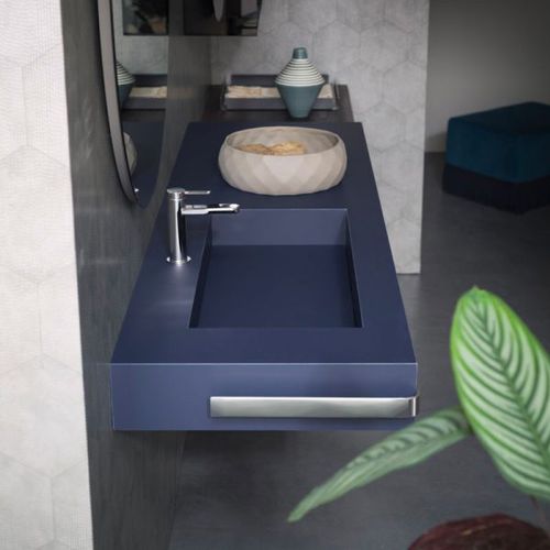 Vasque à encastrer - PLAZA - ARBI - en marbre / en quartz / en bois