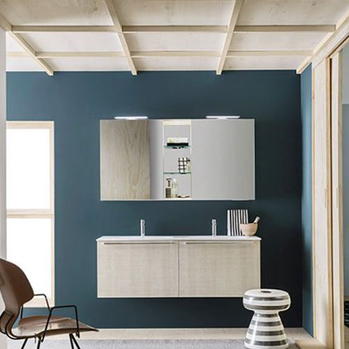 Miroir de salle de bain mural - SIDE - ARBI - contemporain / rectangulaire / en bois