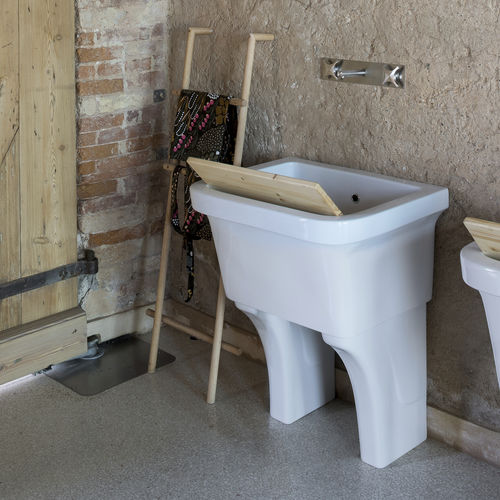 Vasque sur pieds - BEST - COMPAB - en céramique / contemporaine