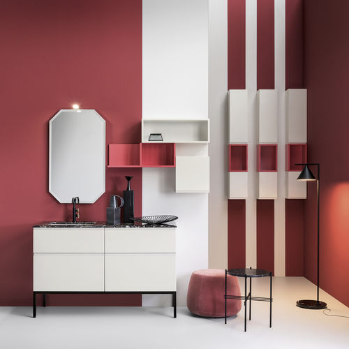 Meuble vasque à poser - BG39 A/B - COMPAB - en bois / en marbre / contemporain