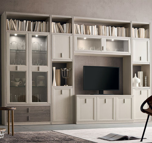 Ensemble TV mural contemporain - IR1809 - Maronese - en bois