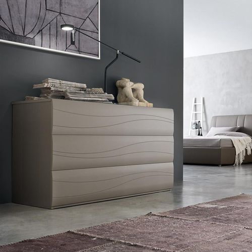 Commode contemporaine - CITY - Maronese - en bois laqué / en frêne / non spécifié