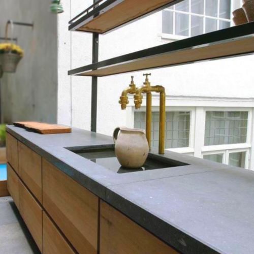 Plan de travail en béton bfuhp Ductal® - BALIAN BETON Atelier - de cuisine / finition mat