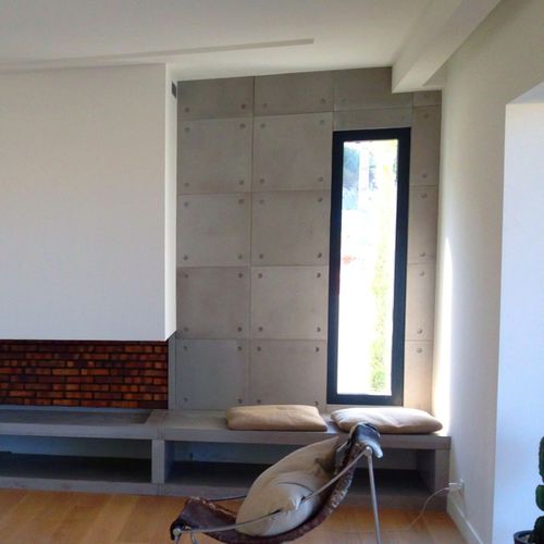 Revêtement mural pour intérieur - BALIAN BETON Atelier - en béton bfuhp Ductal® / mat / aspect béton