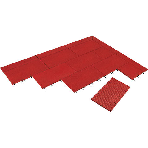 Pavé en caoutchouc - KOMFORTEX® Elastic Slab - KRAIBURG Relastec GmbH & Co. KG - d'extérieur / d'intérieur / perméable