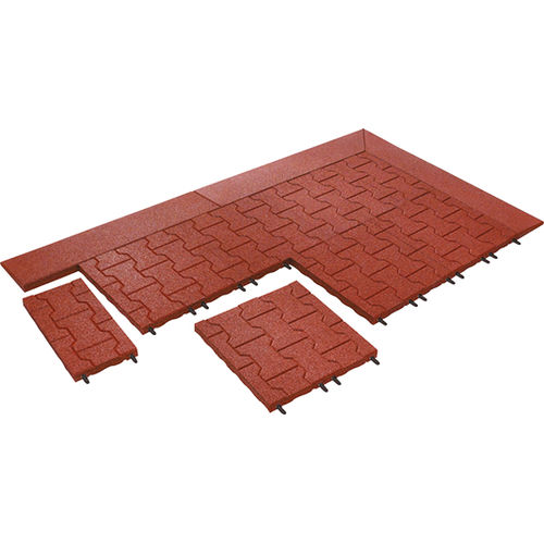 Pavé en caoutchouc - KOMFORTEX® H-Paver Surfacing Slab - KRAIBURG Relastec GmbH & Co. KG - d'extérieur / pour écurie / perméable